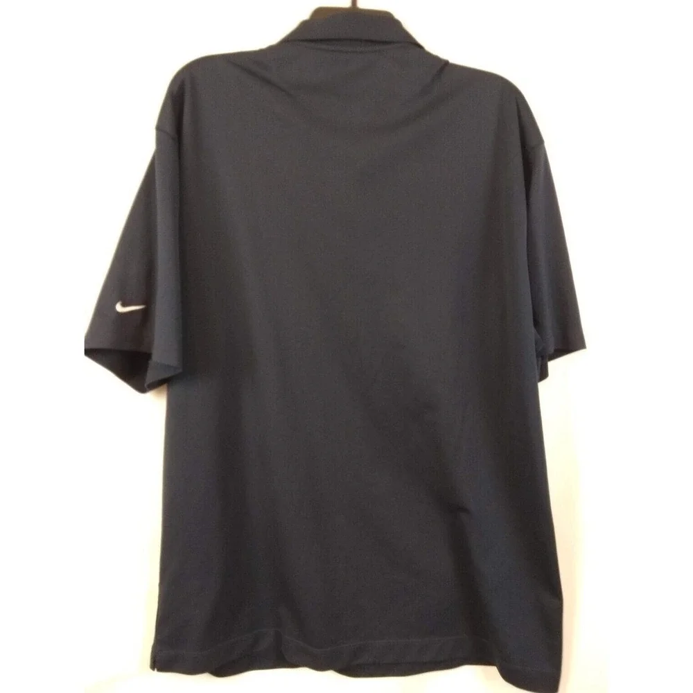 Nike Golf Mens XL Polo Shirt Navy Blue Short Sleeve Dri-FIT Pique 128898-414